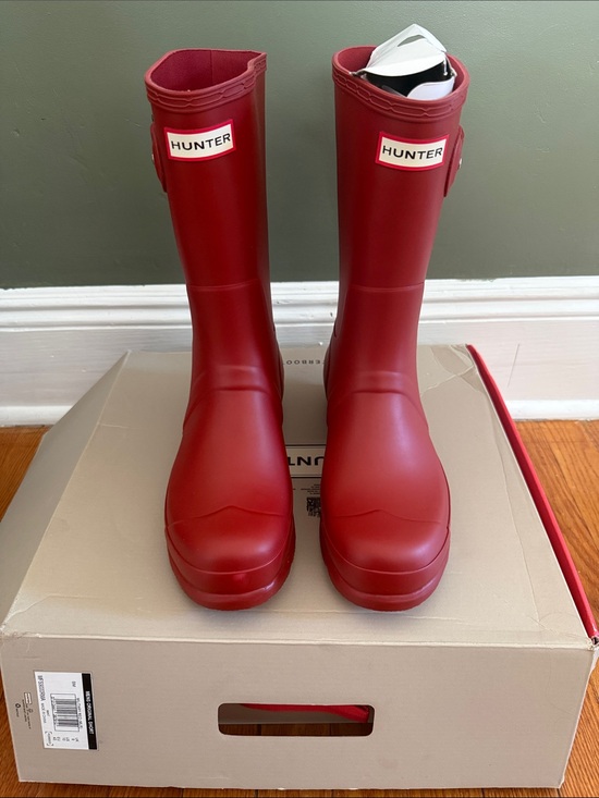 Hunter Other - Hunter Men’s Tall Red Waterproof Rain Boots